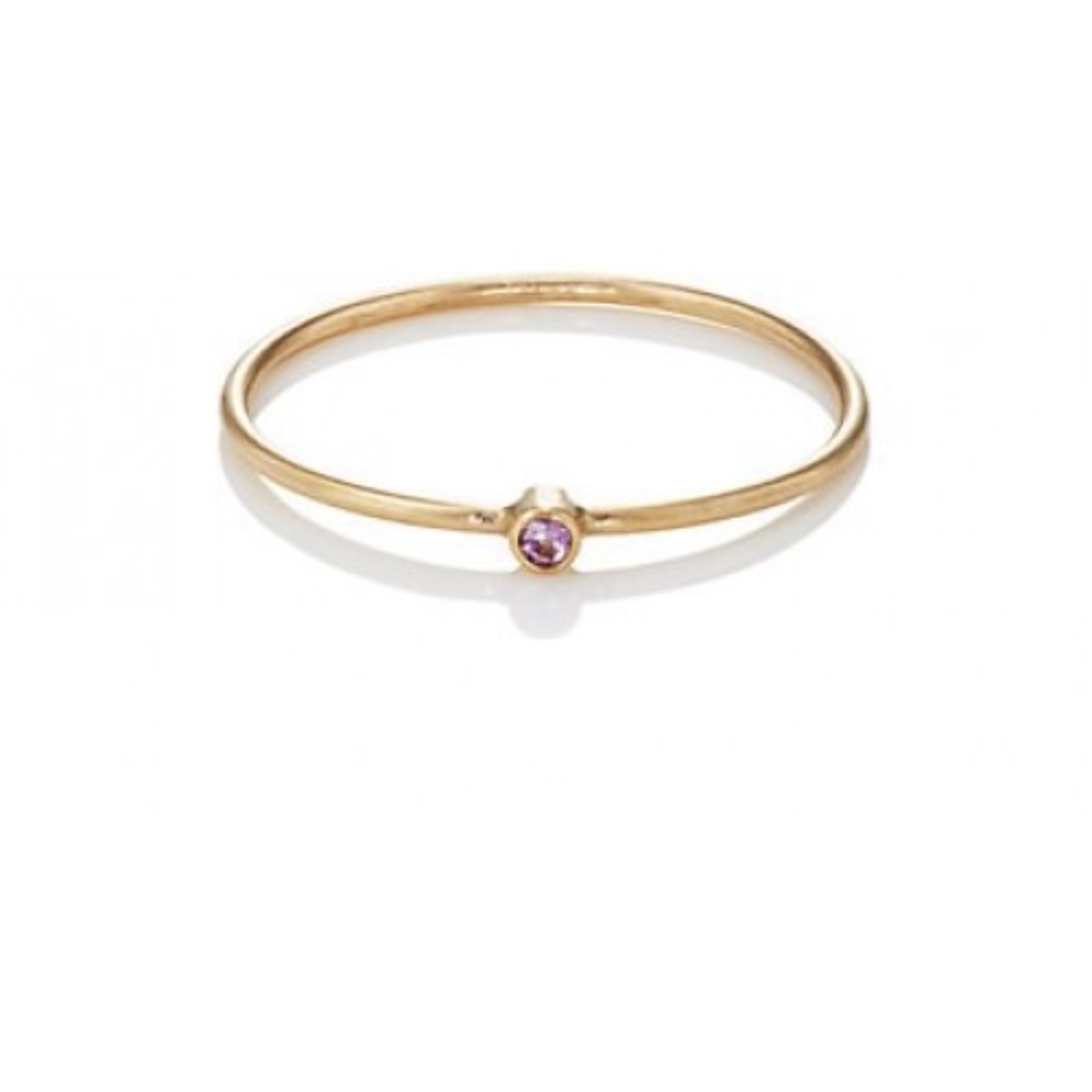 Delicate pink sapphire Jennifer Meyer Ring